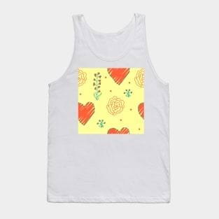Elegance Seamless pattern with flowers Tank Top
